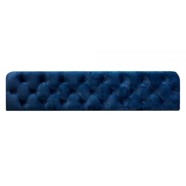 Мягкая спинка МС-02 для кровати синяя